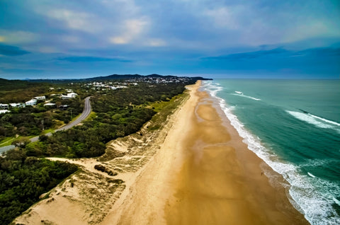 Experience 4wd trip on the coastline  towards Noosa from Marcus Beach.