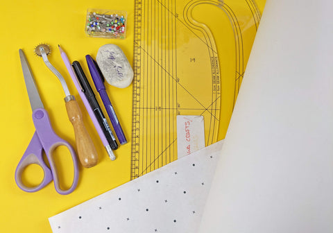 Essential basic pattern drafting tools