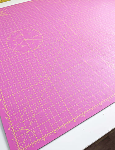 Cutting mat for rotary cutters and quilting