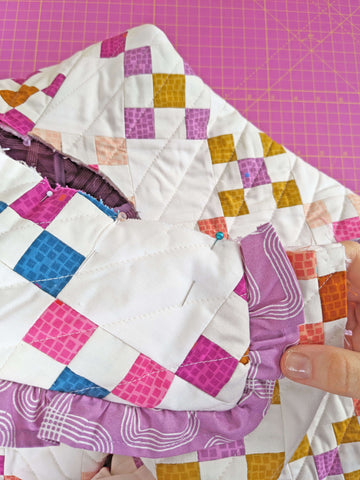 Collar Quilted Nutmeg Jacket tutorial finish 2