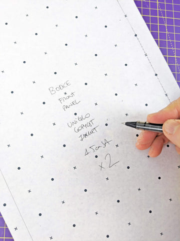 Annotations pattern pieces copycat tutorial