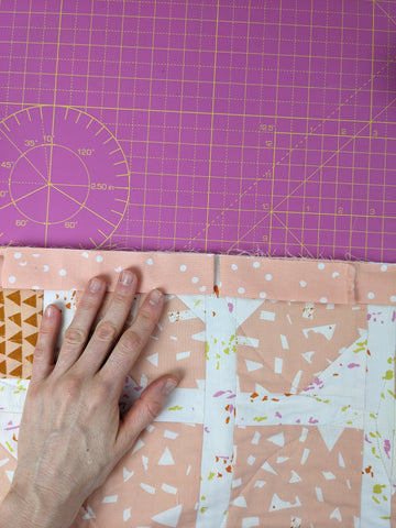 Tutorial 45 degree seam binding quilt