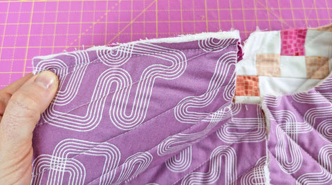 Shoulder seams tutorial Quilted Nutmeg Jacket 2