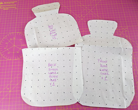How to make your own hot bottle water cover with quilted fabric