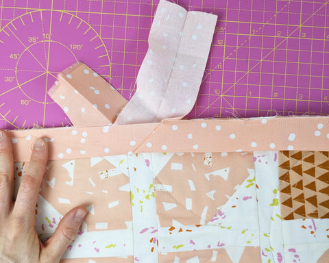 45 degree binding tutorial quilting