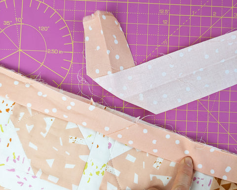 45 degree binding tutorial quilting