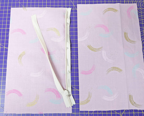 Pin tape zipper invisible tutorial sewing
