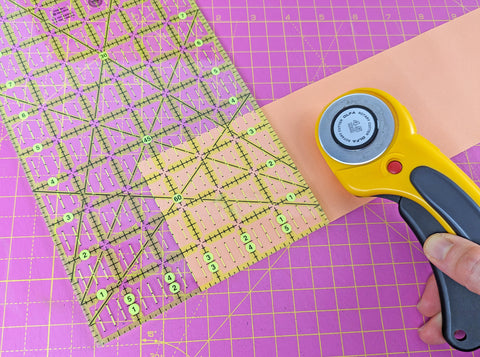 Quilt ruler cutting tutorial