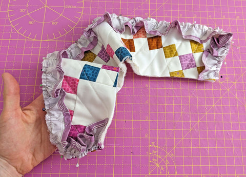 Quilted Nutmeg Jacket collar sew and quilt along