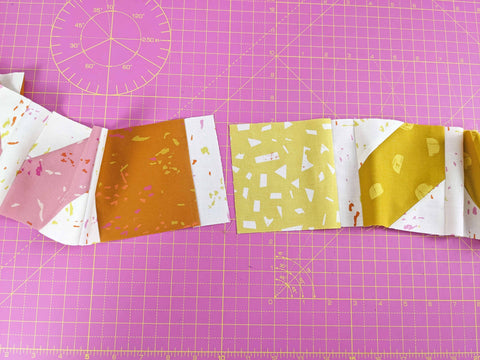 Add vertical sashing to block tutorial quilting