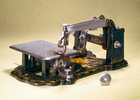 First sewing machine designed by Allen B Wilson