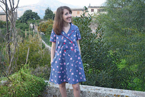 Bàrbara Maple Dress sewing pattern beginners