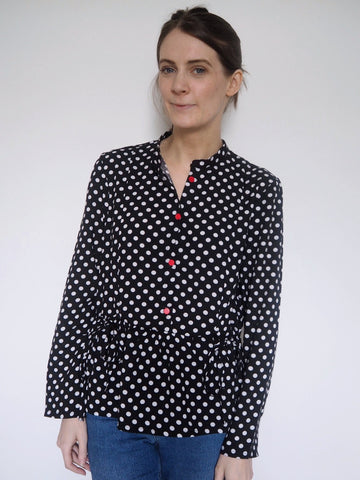 Becs tester Honeycomb shirt dress sewing pattern