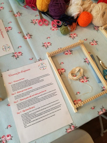 Tea and crafting hand weaving