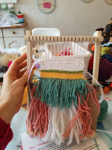 Tea and crafting hand weaving
