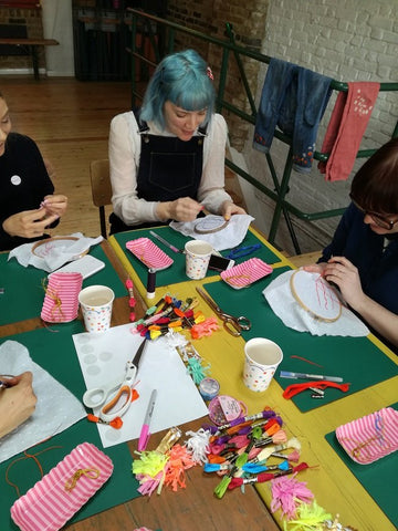 Embroidery class with New Craft House