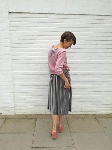 Pleated skirt sewing tutorial easy