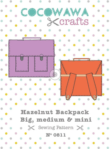 Cover Hazelnut backpack sewing pattern