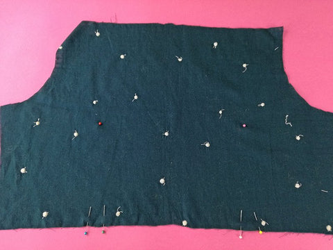 Mark and pin your darts Honeycomb sew along sewing pattern shirt dress