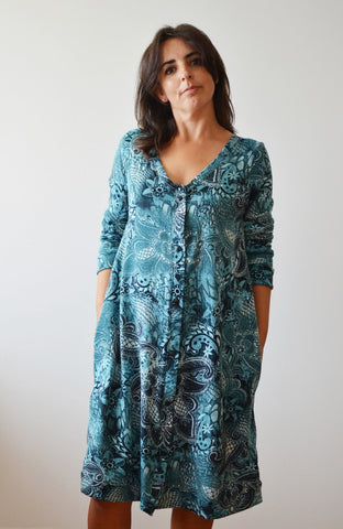 Elisa Pumpkin Cardi Dress Cardi sewing pattern easy knit