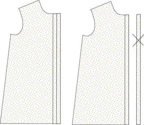 Technical drawing change bodice