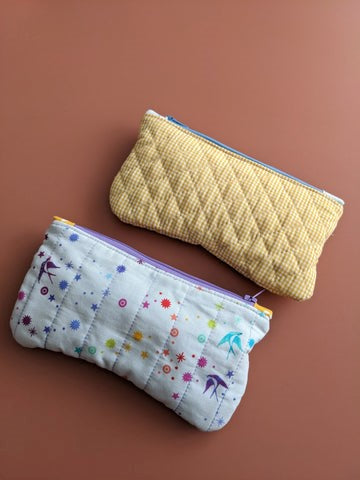 Quilted glasses cases tutorial project