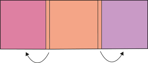 Graphic nesting seams technique