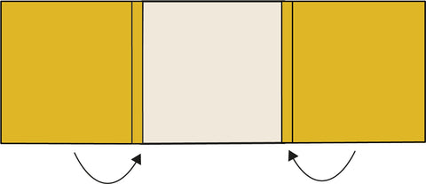 Graphic nesting seams technique