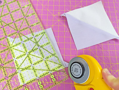 Half square tutorial quilting