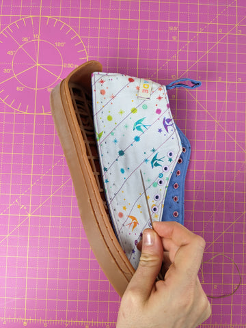 Soles hanmade sneakers quilting shoes project