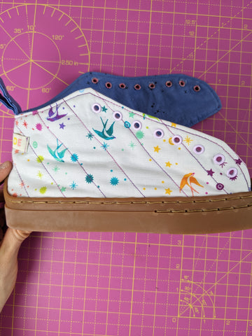 Quilted handmade sneakers project Sneaker Kit