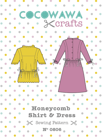 Cover Honeycomb shirt dress sewing pattern easy