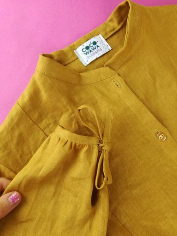Honeycomb shirt dress sewing pattern easy