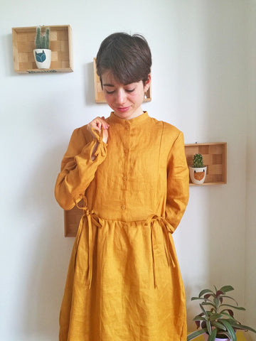 Honeycomb sew along sewing pattern shirt dress