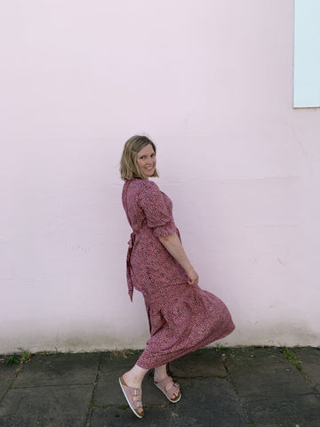 Louise Coconut Pjs sewing pattern hack dress