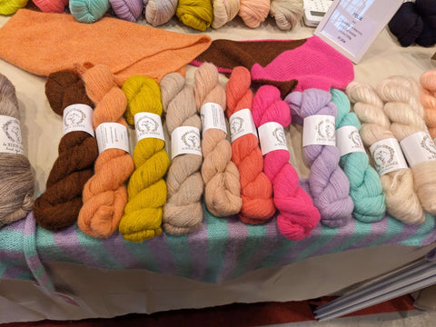 Yarns from La Bien Aimée at the Love Yarn Festival Madrid 2024