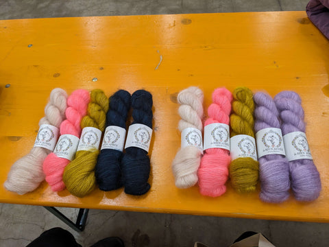 Mohair yarn from La Bien Aimée