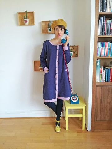 Pumpkin cardi dress sewing pattern