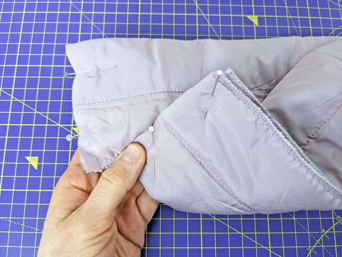 Short edges collar sewing