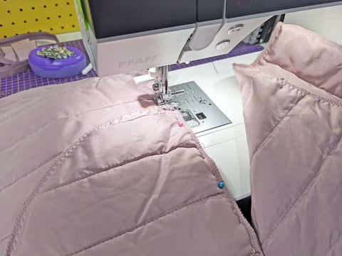 Stitched Inseam pocket jacket tutorial sewing 3