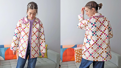 Quilted Nutmeg Jacket quilt and sew along
