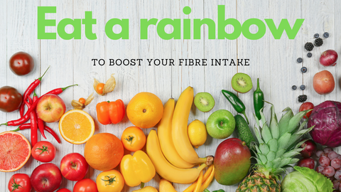 fibre eat rainbow of high fibre foods