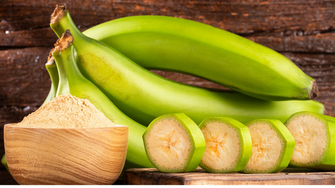 green bananas prebiotic food