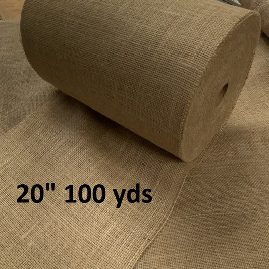 14 Wide 100 Yards 100% Natural Jute Upholstery Burlap Roll FREE