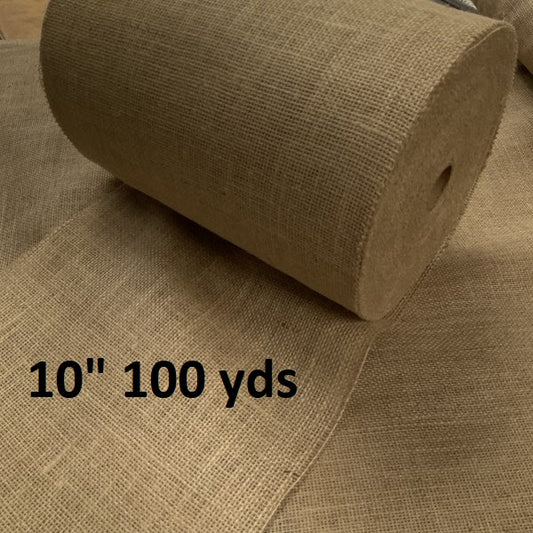 6 Premium Burlap Roll - 10 Yards - Finished Edges - Natural Jute Burlap  Fabric