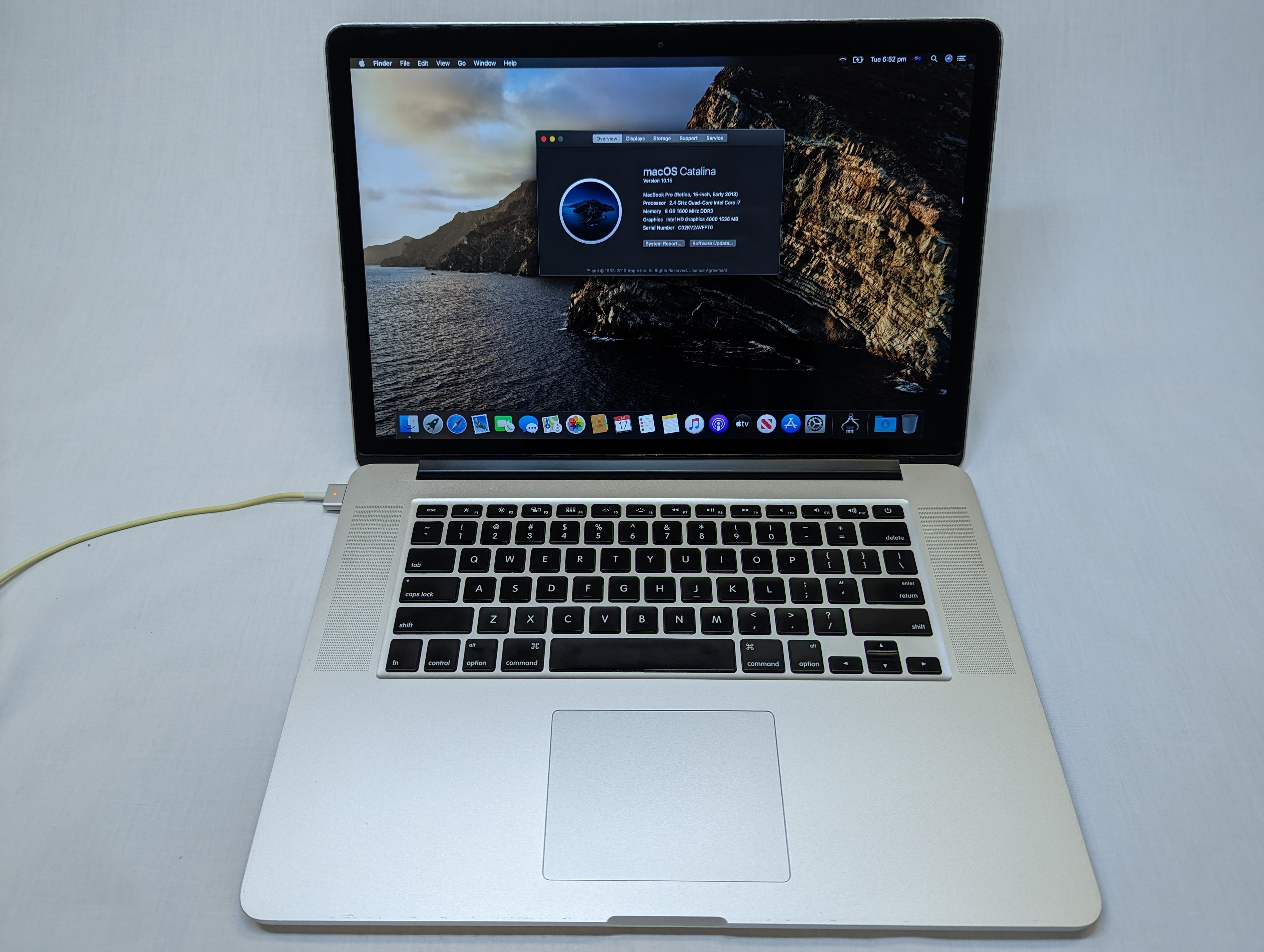 MacBook Pro Retina 15 inch (Early 2013) - i7, 8GB RAM, 256GB SSD