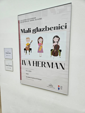 Mali glazbenici - izložba Ilustracija Ive Herman