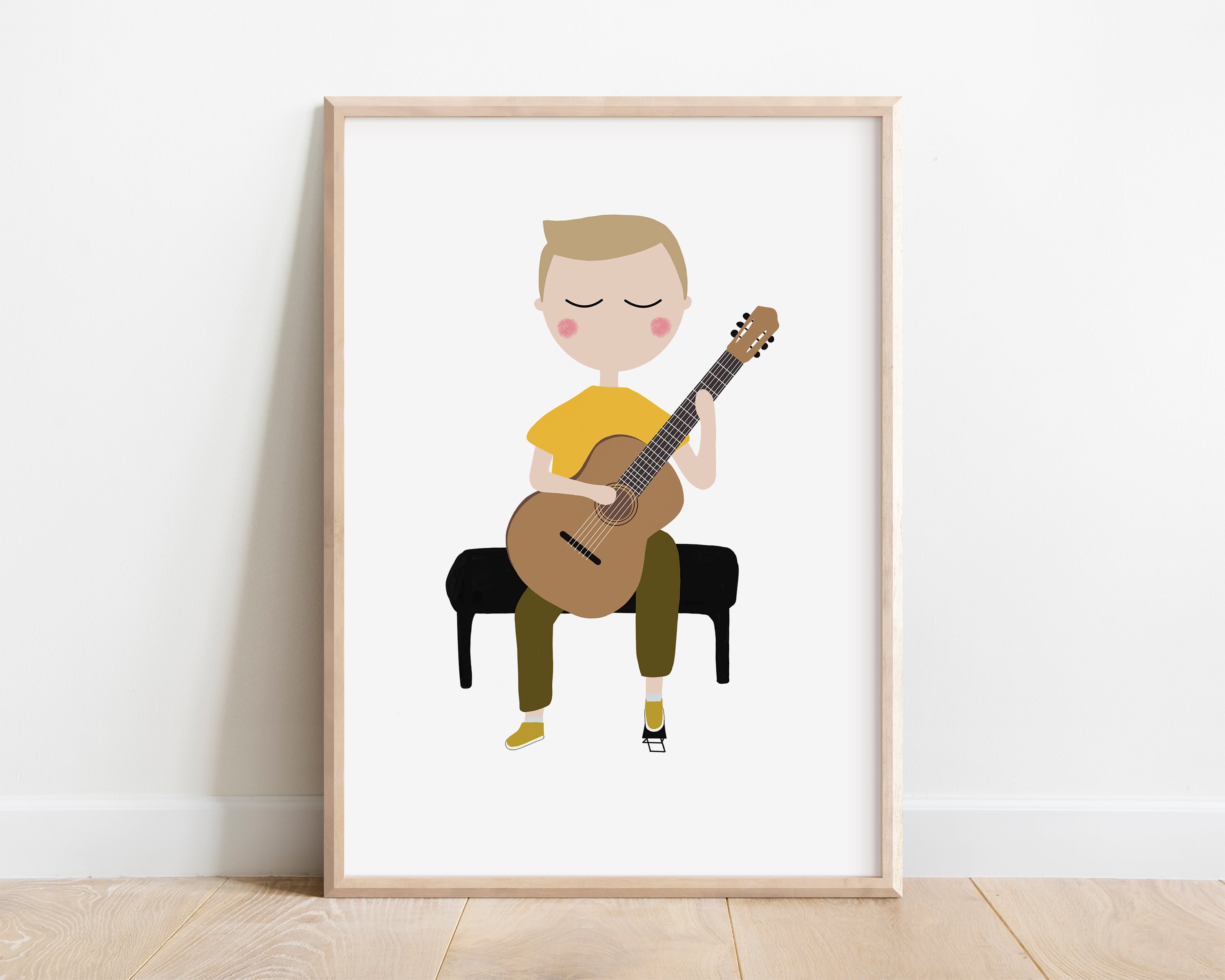 Woman Playing a Guitar Drawing by CSA Images - Pixels Merch