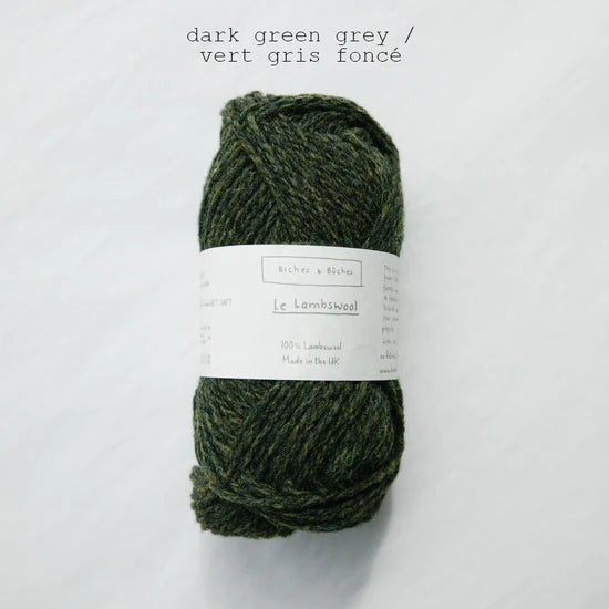 Billede af Le Lambswool: Dark Green Grey