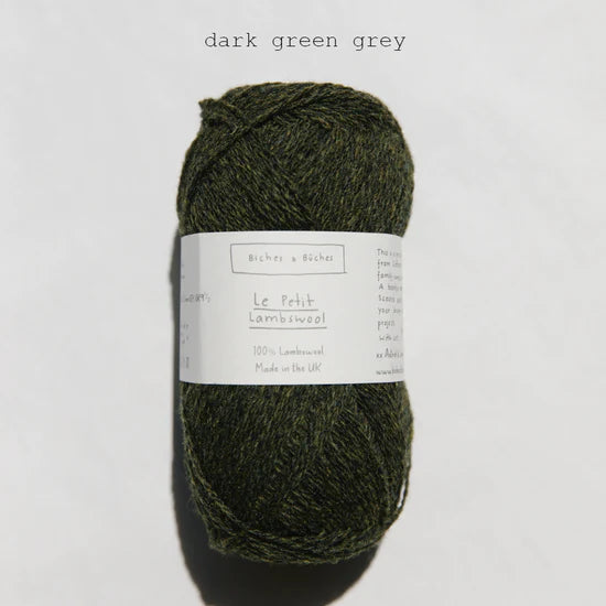 Billede af Le Petit Lambswool: Dark Green Grey